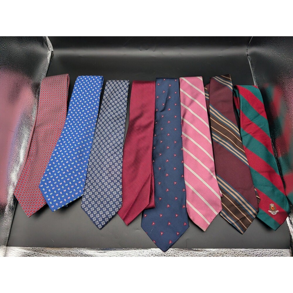 Lot Of 8 Vintage Ralph Lauren Ties Silk Chaps Lauren Polo RARE